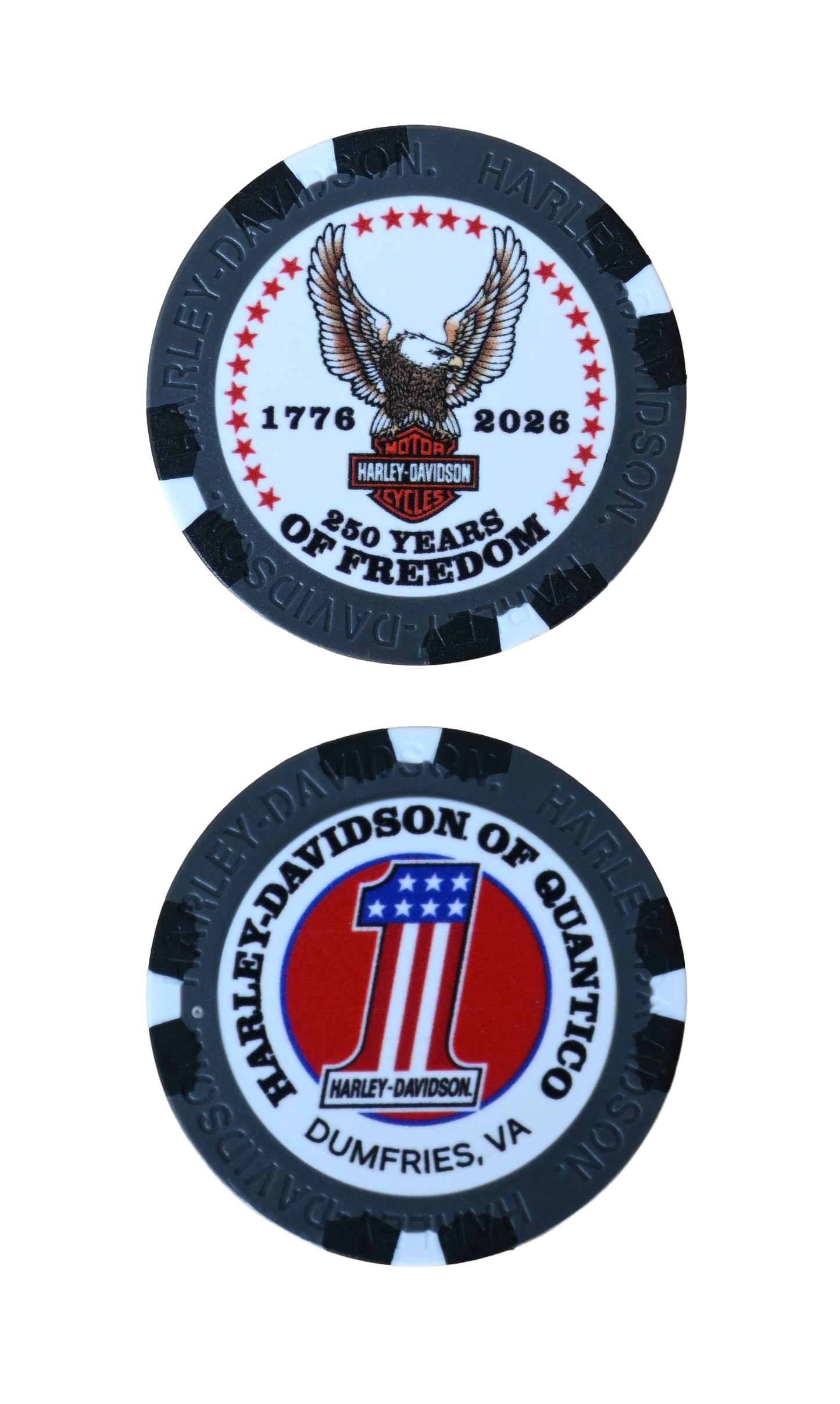 3 pack of Americana Custom Poker Chips