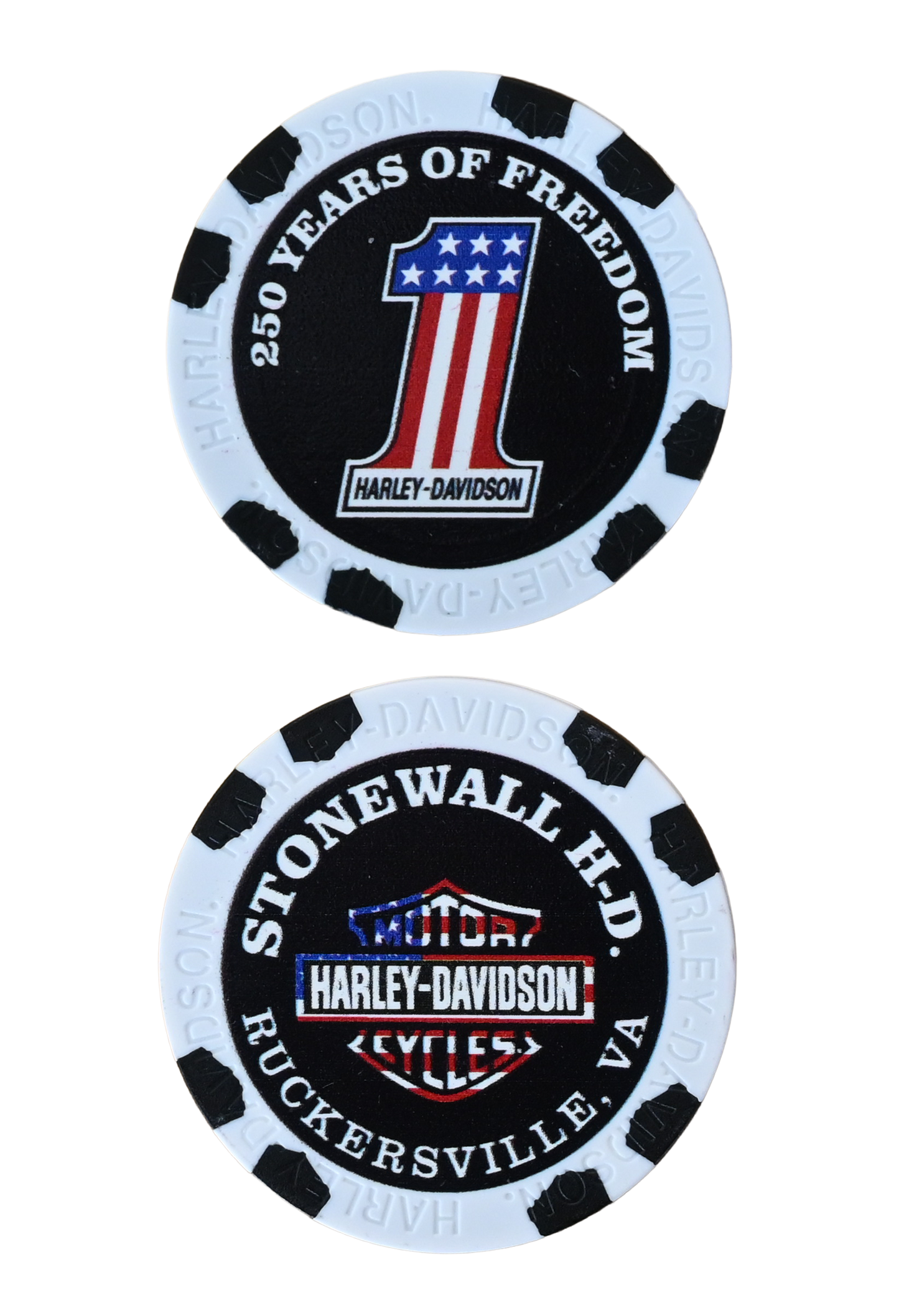 Americana 250th Anniversary Custom Poker Chip