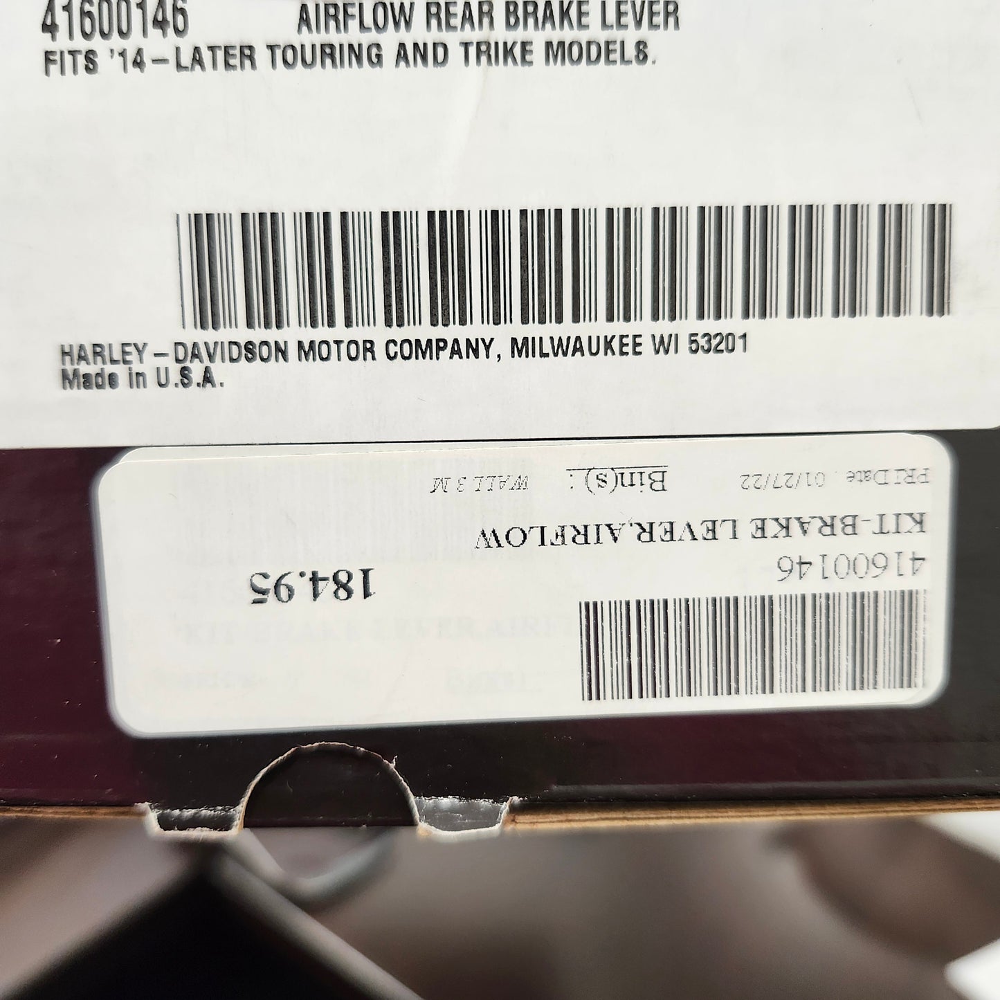 Genuine Harley-Davidson product.
Fits 2014 and later touring and trike models. Standard length.
Obsolete part. No returns and no exchanges. All sales final.