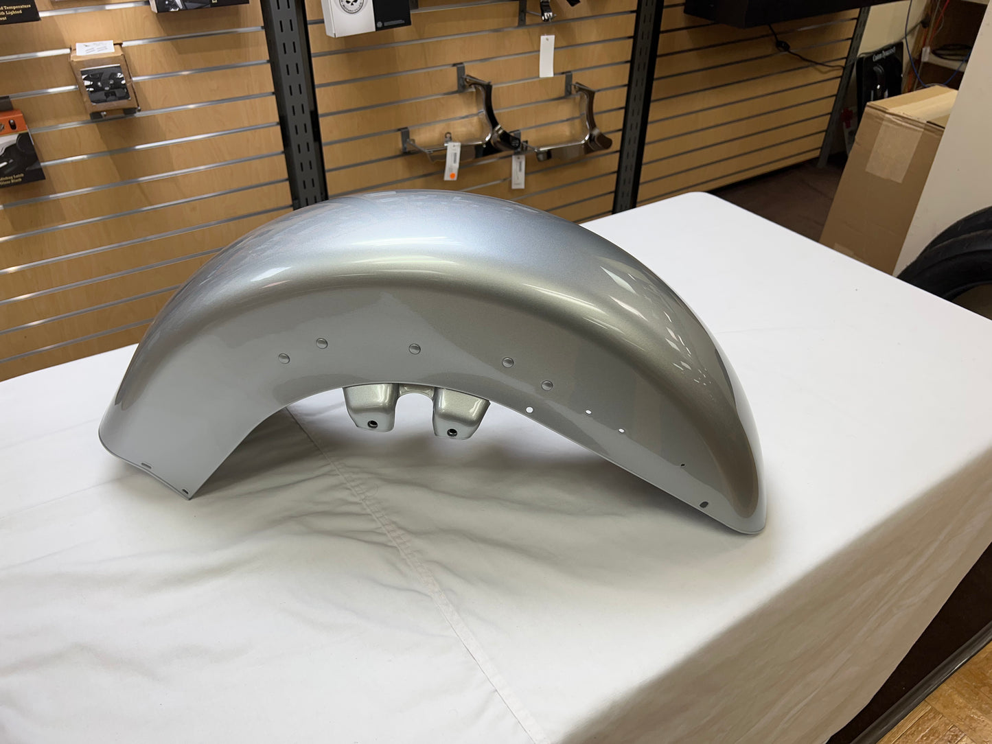 #59093-04BHT Brilliant Silver Front Fender-Harley-Davidson