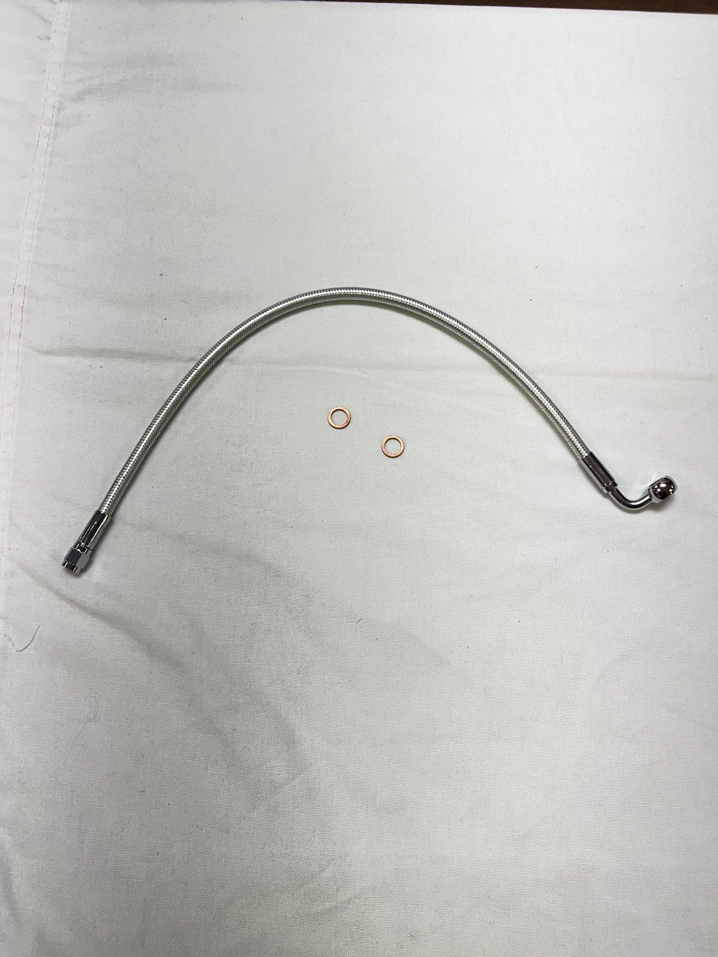 19" Sterling Chromite 2 ABS Upper Front Brake Line, Stonewall Harley-Davidson