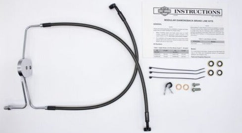 Front Lower Brake line-Diamond Black Part#46790-09 Fits 2008-2017 FXDF models