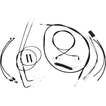 #0662-0664
Magnum Shielding black vinyl complete cable kit.

Discontinued from magnum and out of stock from drag specialties.

Kit fits 2012-2017 FXDB-street bob

2012-2014 Super glide