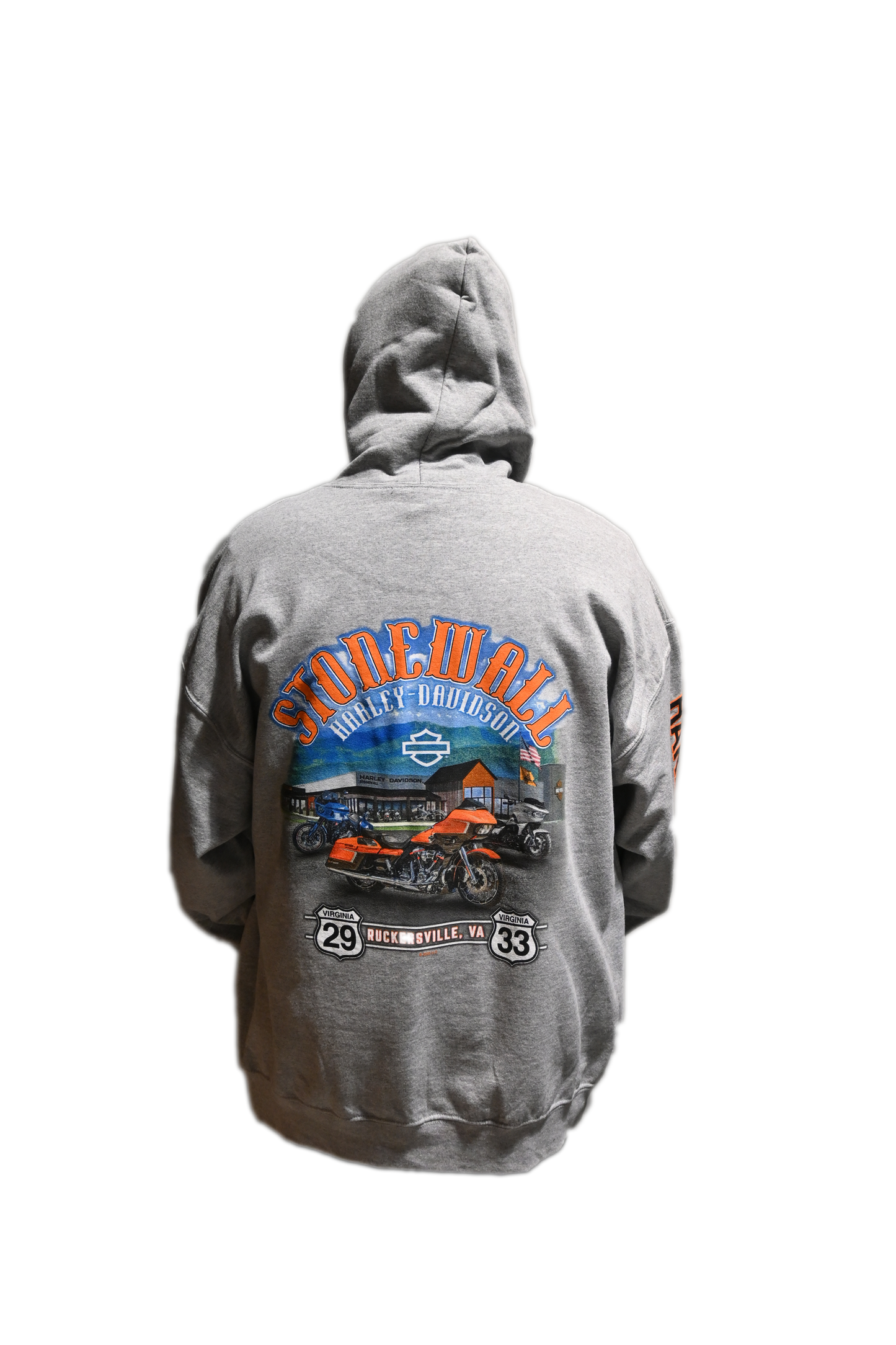 Gray Custom Stonewall Bar and Shield Hoodie