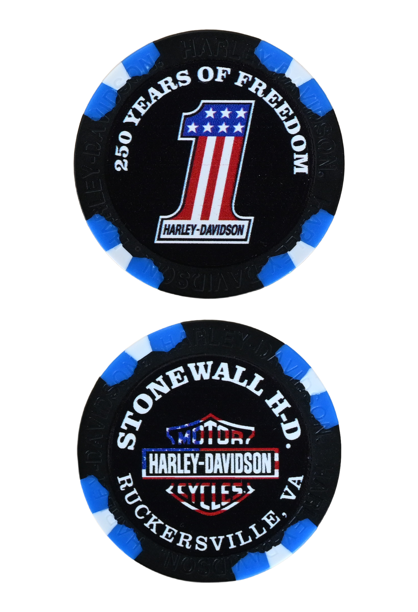 Americana 250th Anniversary Custom Poker Chip