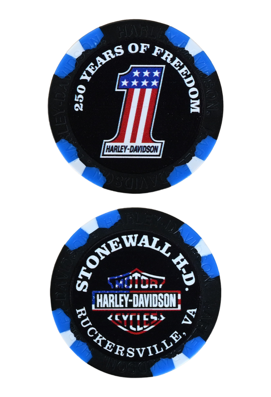 Americana 250th Anniversary Custom Poker Chip