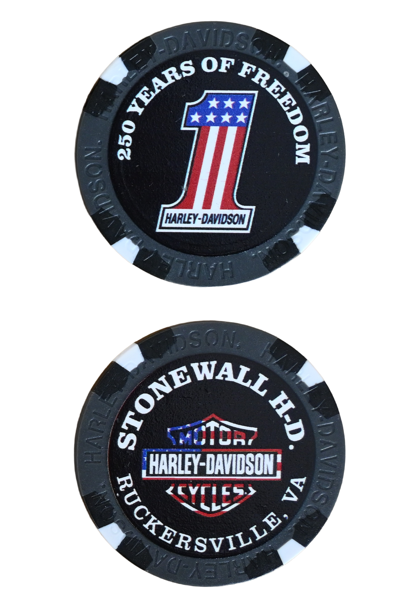 Americana 250th Anniversary Custom Poker Chip