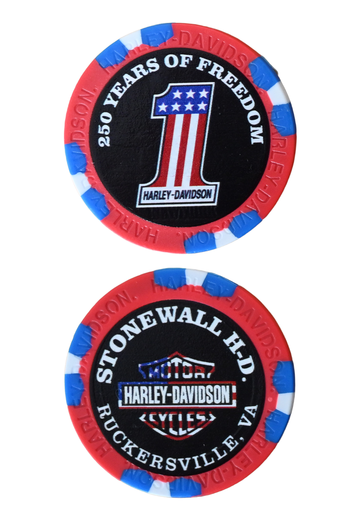 Americana 250th Anniversary Custom Poker Chip