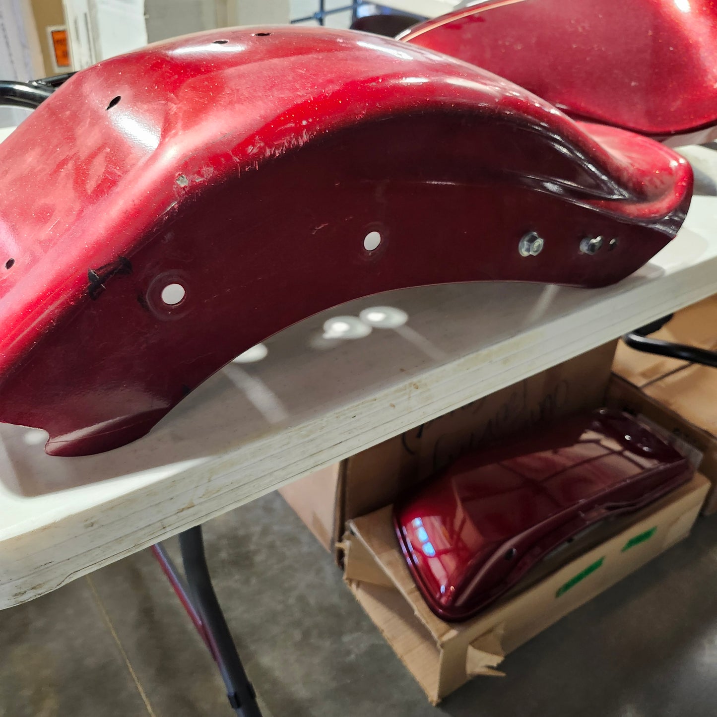 Cross bones rear fender