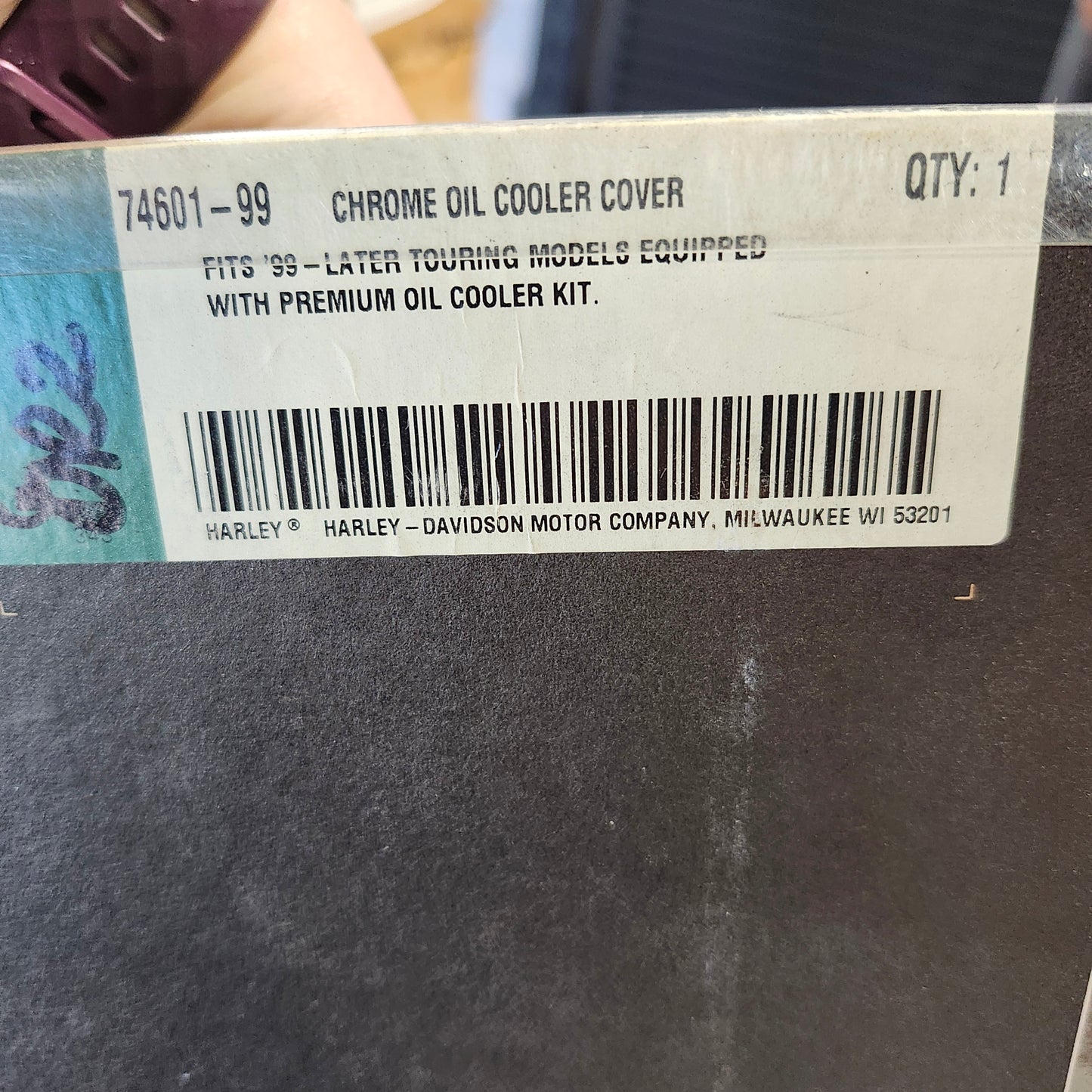 Chrome oil cooler cover. STILL IN THE PACKAGE!! #74601-99