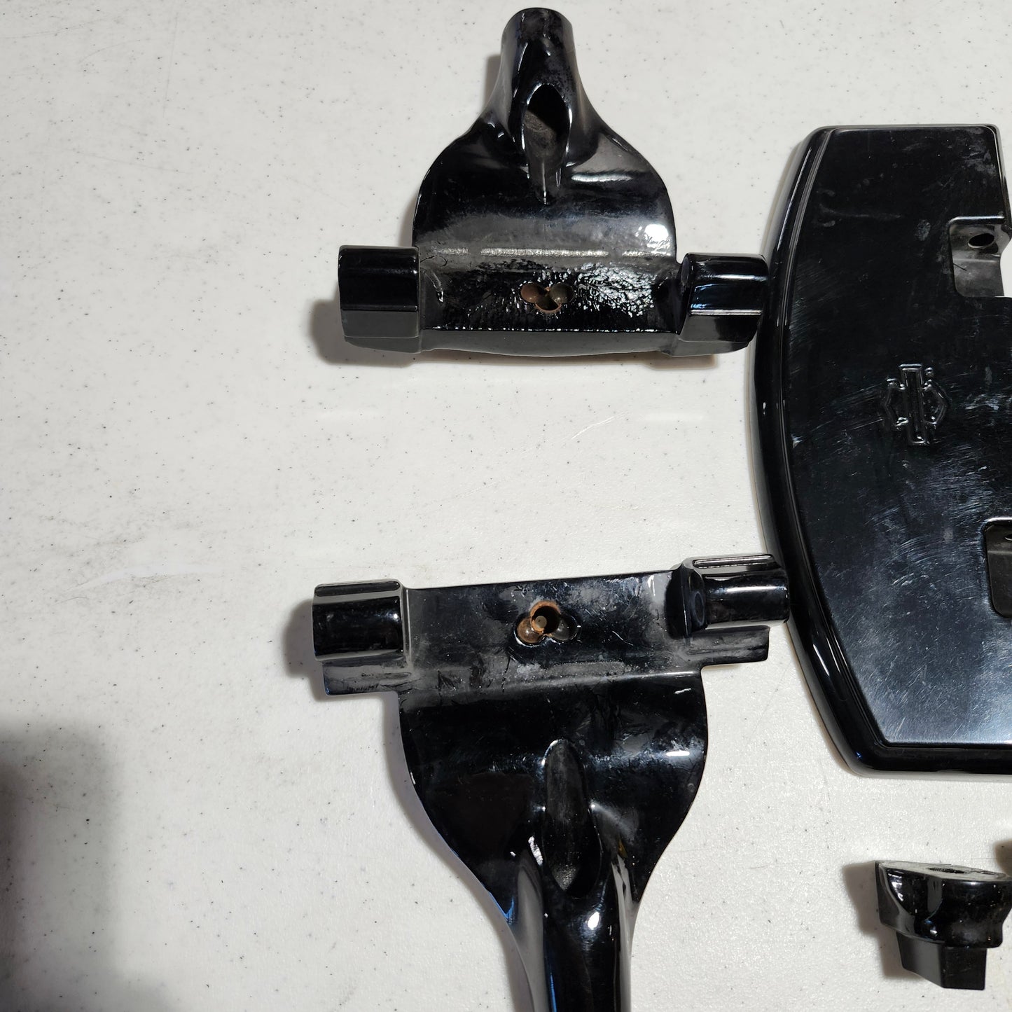 M8 Soft tail passenger floorboards with spacer mounts