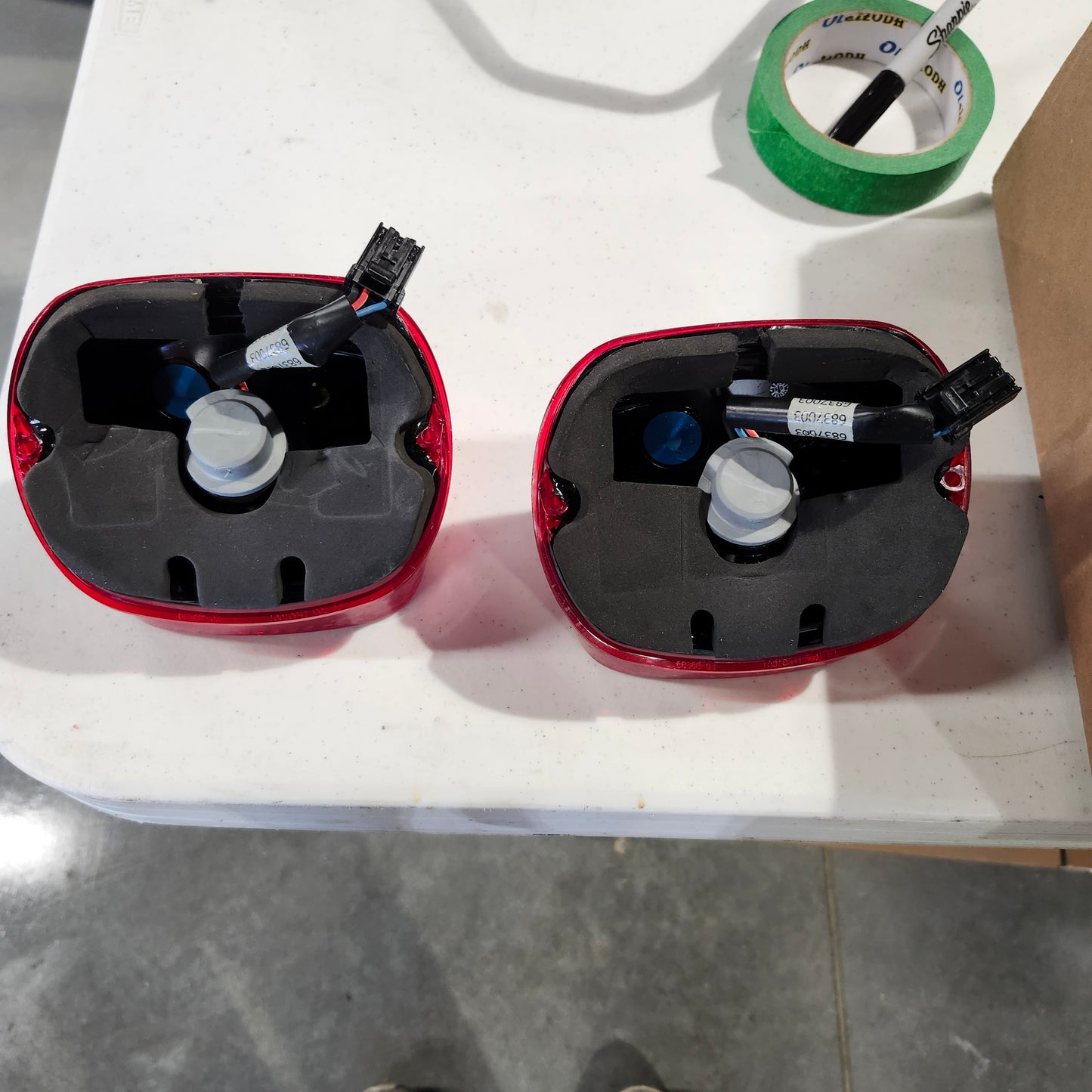 Stock trike tail lights with bulbs