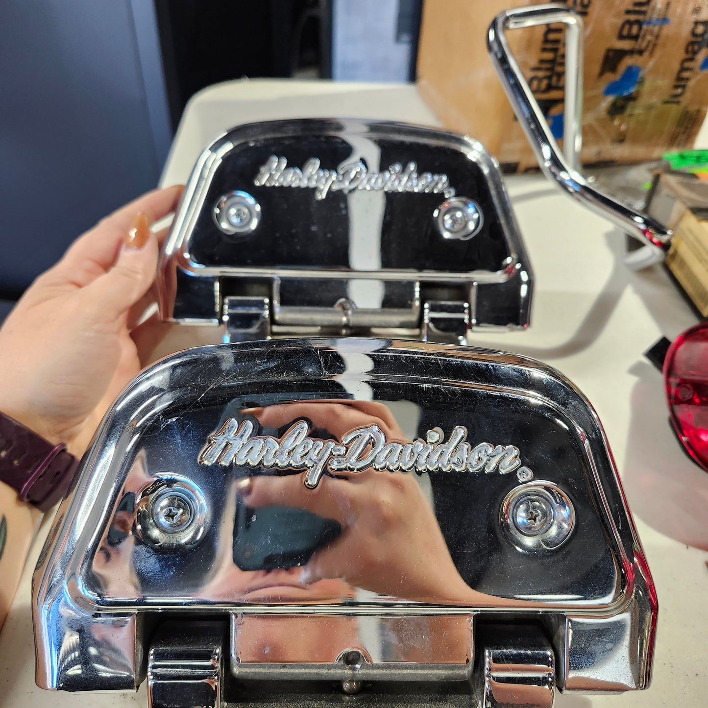 Softail passenger floorboards