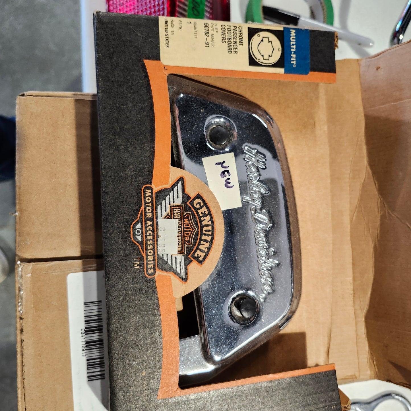 Chrome passenger floorboards pan cover 1 piece