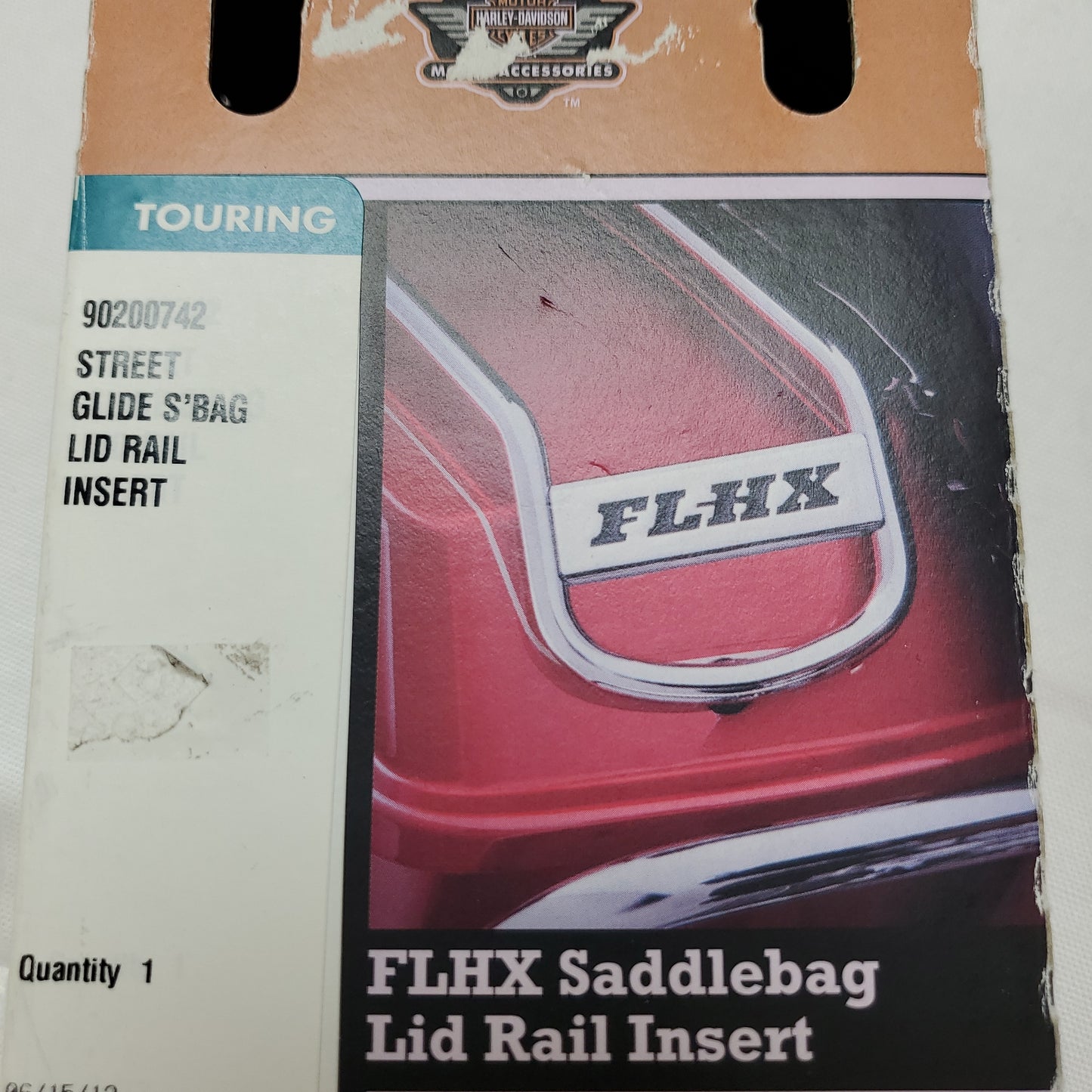 FLHX Saddlebag lid rail insert Part#90200742, Stonewall Harley-Davidson