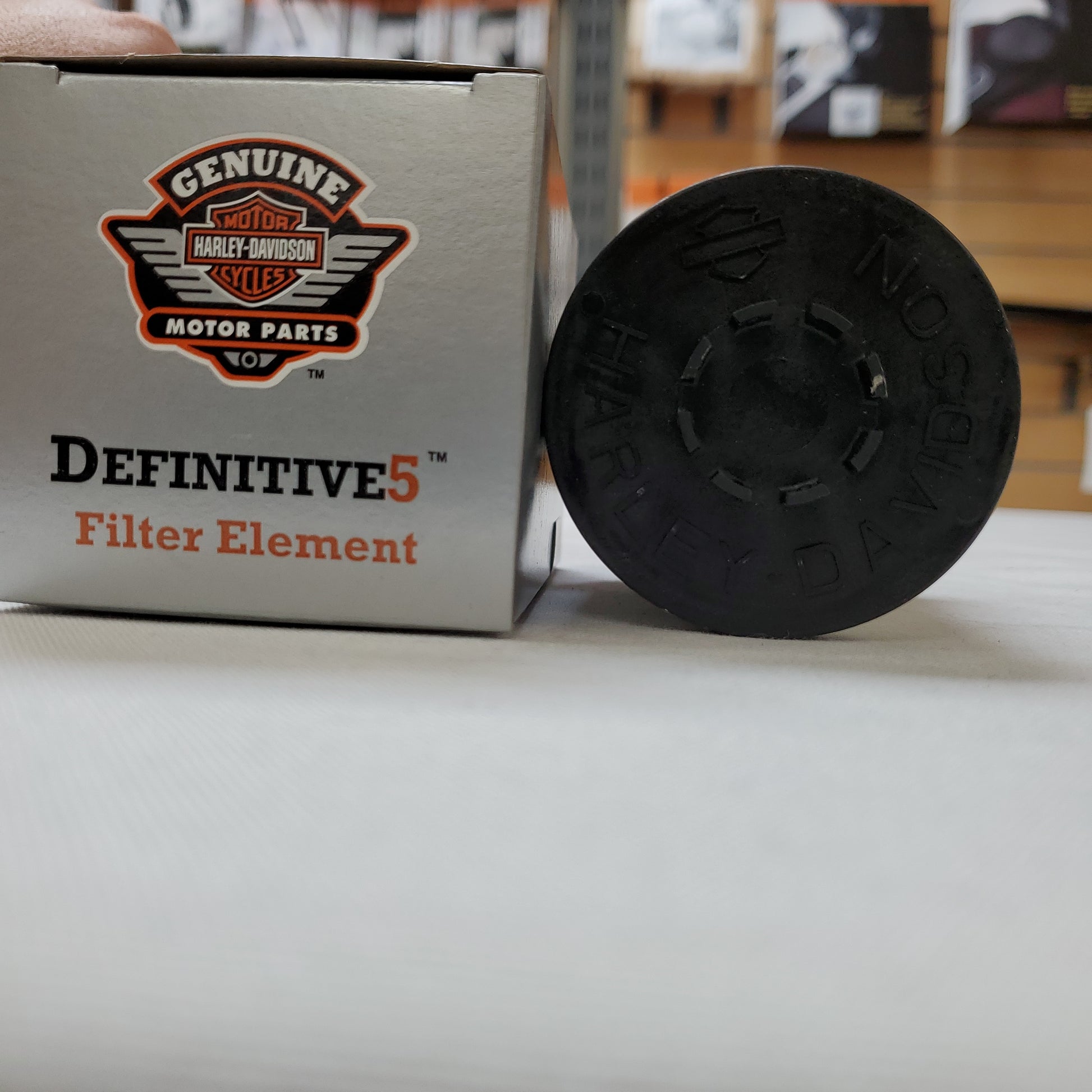 Replaceable oil filter element-Definitive5  Part#63834-07  Fits: Twin Cam models with Definitive filtration system., Stonewall Harley-Davidson