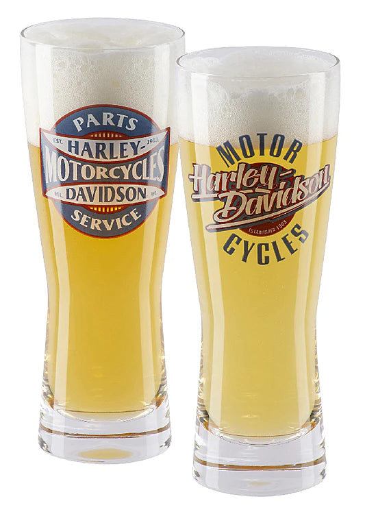 H-D Pint Glass Set