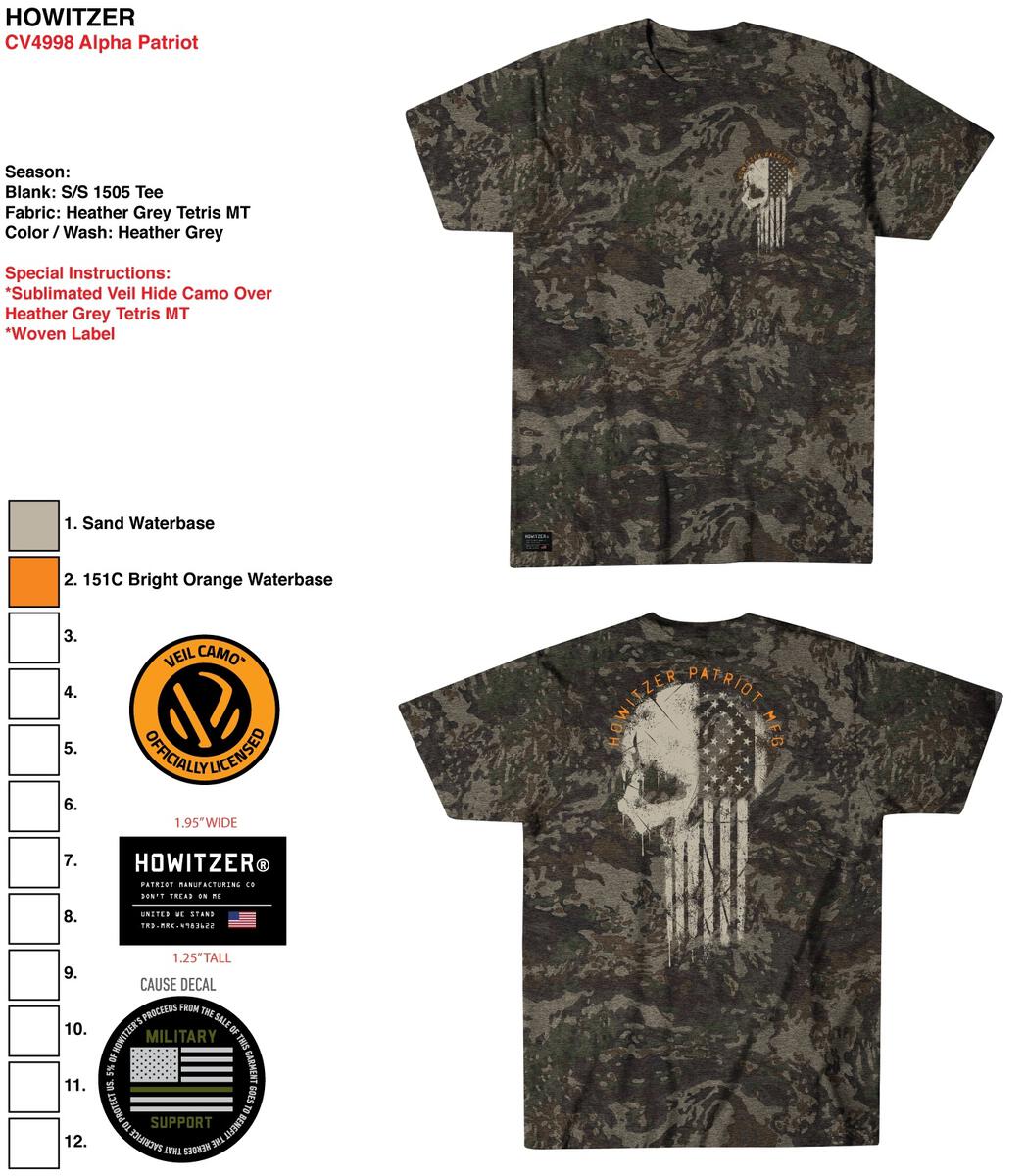 Howitzer Alpha Patriot T-Shirt - Harley Davidson of Quantico
