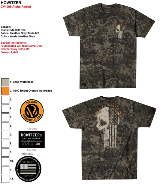 Howitzer Alpha Patriot T-Shirt - Harley Davidson of Quantico